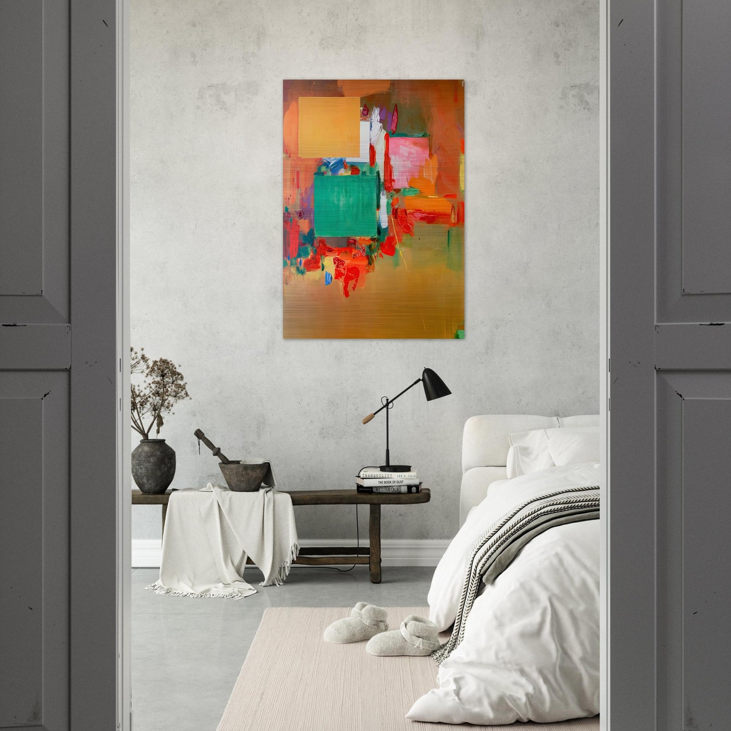 Song of the Nightingale - Hans Hofmann Brushed Aluminum Print - 70x100 cm / 28x40 inches | Hans Hofmann Aluminum Print | Hans Hofmann Prints