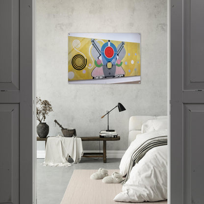 MOTEUR D AVION DECORATION POUR LE PALAIS DE L AIR EXPOSITION INTERNATIONALE DES ARTS ET DES 1937 - Sonia Delaunay Acrylic Print - 70x100 cm / 28x40″ inches | Sonia Delaunay Wall Art | Sonia Delaunay Prints