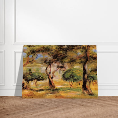 The Garden Collettes - Pierre-Auguste Renoir Brushed Aluminum Print - 70x100 cm / 28x40 inches | Pierre-Auguste Renoir Aluminum Print | Pierre-Auguste Renoir Prints