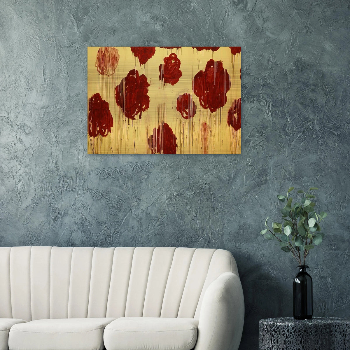 Untitled,  Blooming, A Scattering of Blossoms & Other Things  - Cy Twombly Brushed Aluminum Print - 70x100 cm / 28x40 inches | Cy Twombly Aluminum Print | Cy Twombly Prints