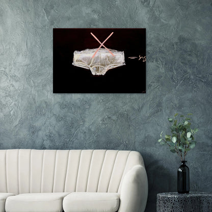 ROBA INTERIOR 1972 - Antoni Tapies Brushed Aluminum Print - 70x100 cm / 28x40 inches | Antoni Tapies Aluminum Print | Antoni Tapies Prints
