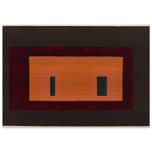 VARIANT ADOBE 1947 1 - Josef Albers Brushed Aluminum Print - 70x100 cm / 28x40 inches | Josef Albers Aluminum Print | Josef Albers Prints