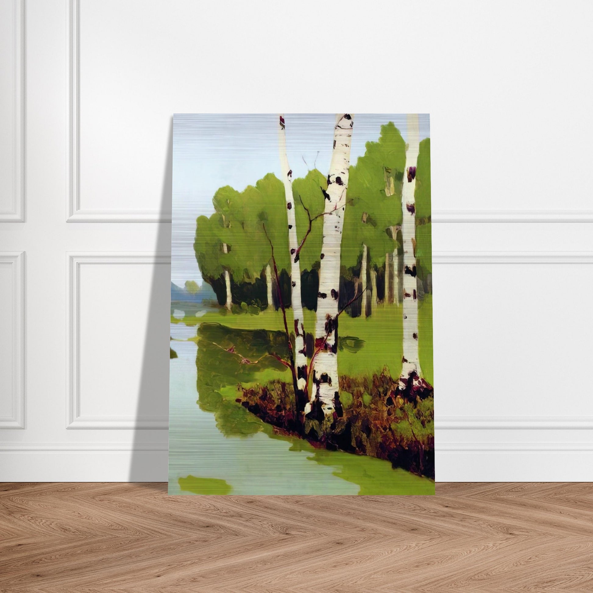 Birches - Arkhyp Kuindzhi Brushed Aluminum Print - 70x100 cm / 28x40 inches | Arkhyp Kuindzhi Aluminum Print | Arkhyp Kuindzhi Prints