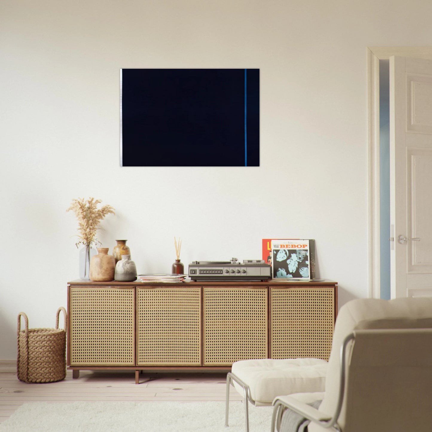 Midnight Blue - Barnett Newman Brushed Aluminum Print - 70x100 cm / 28x40 inches | Barnett Newman Aluminum Print | Barnett Newman Prints