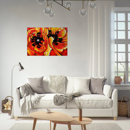 Oriental Poppies II - Georgia O'Keeffe Brushed Aluminum Print - 70x100 cm / 28x40 inches | Georgia O'Keeffe Aluminum Print | Georgia O'Keeffe Prints