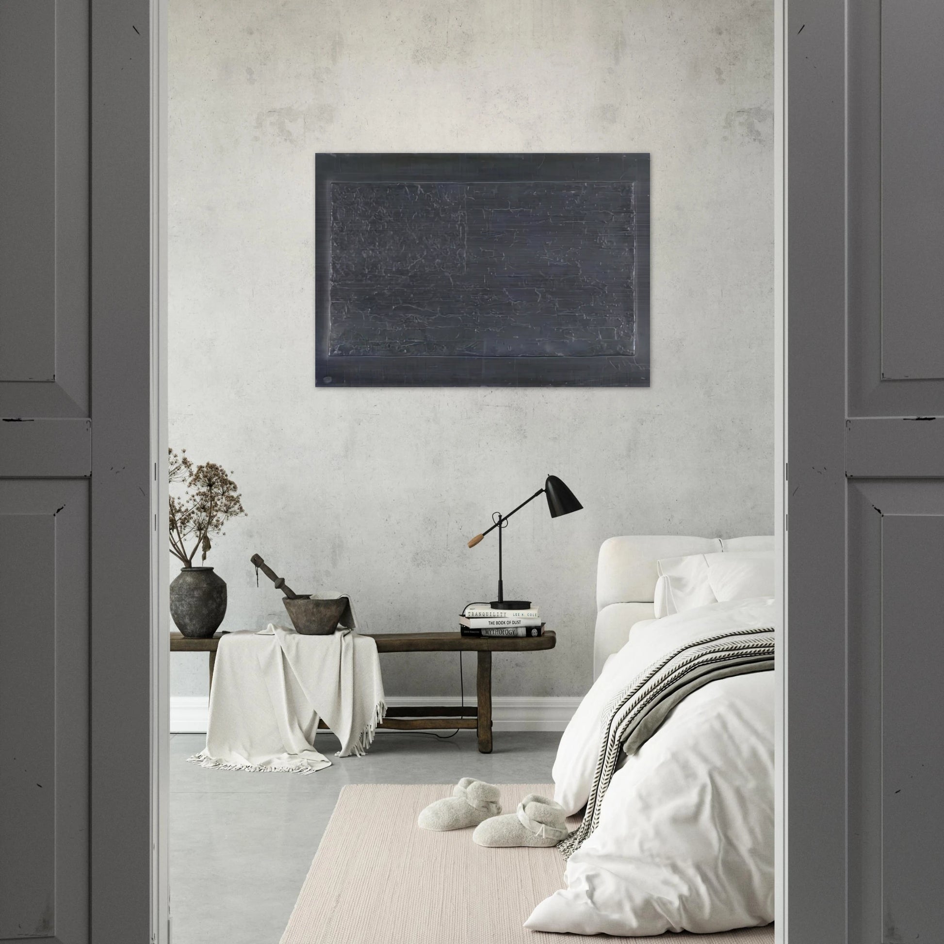 FLAG ULAE 74 - Jasper Johns Brushed Aluminum Print - 70x100 cm / 28x40 inches | Jasper Johns Aluminum Print | Jasper Johns Prints