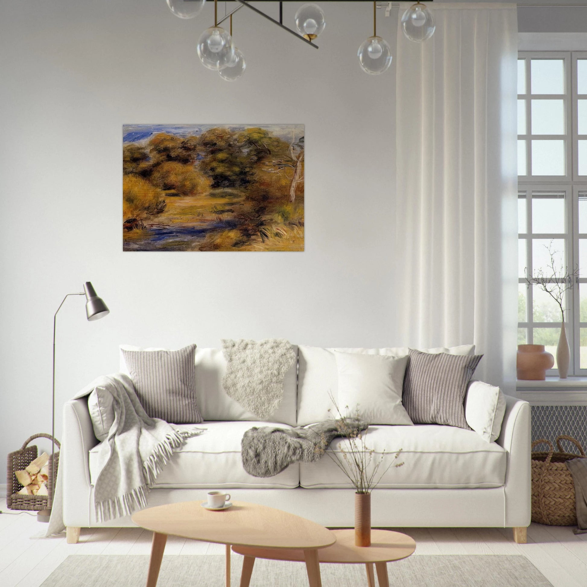 The Clearing - Pierre-Auguste Renoir Brushed Aluminum Print - 70x100 cm / 28x40 inches | Pierre-Auguste Renoir Aluminum Print | Pierre-Auguste Renoir Prints