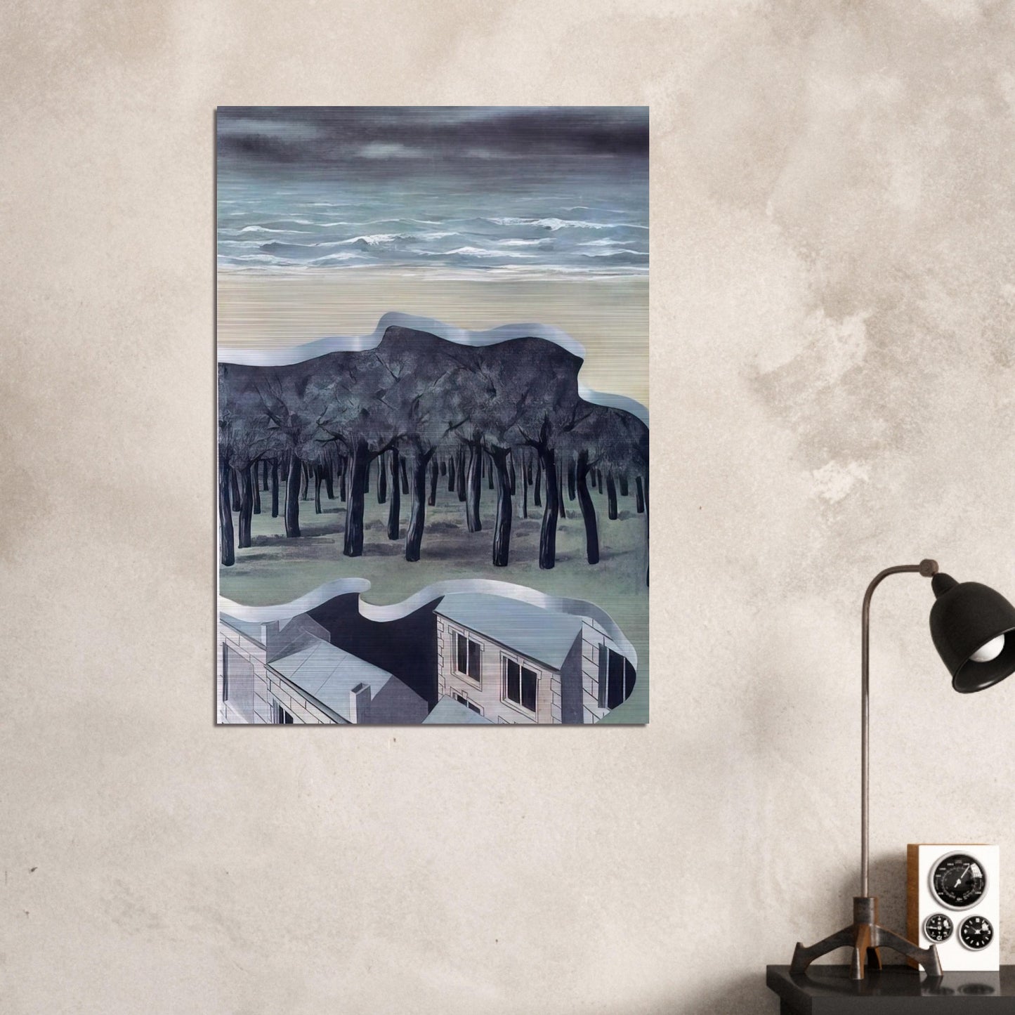 POPULAR PANORAMA 1926 - Rene Magritte Brushed Aluminum Print - 70x100 cm / 28x40 inches | Rene Magritte Aluminum Print | Rene Magritte Prints