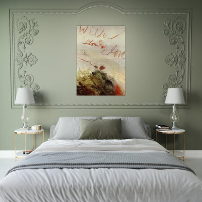 Wilder Shores of Love - Cy Twombly Brushed Aluminum Print - 70x100 cm / 28x40 inches | Cy Twombly Aluminum Print | Cy Twombly Prints