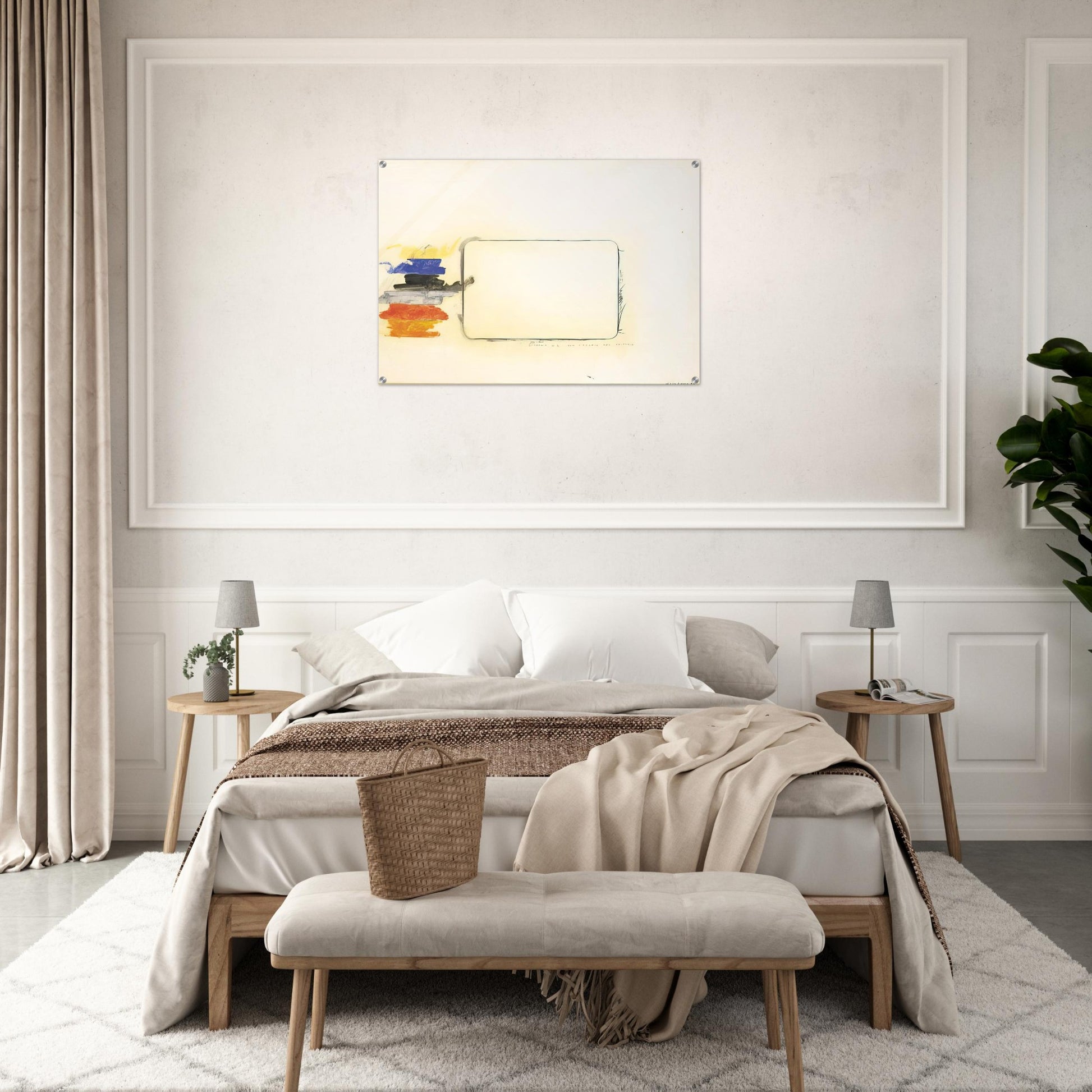 Disegno n. 2 per l'occhio del critico - Art Informel - Mario Schifano Acrylic Print - 70x100 cm / 28x40″ inches