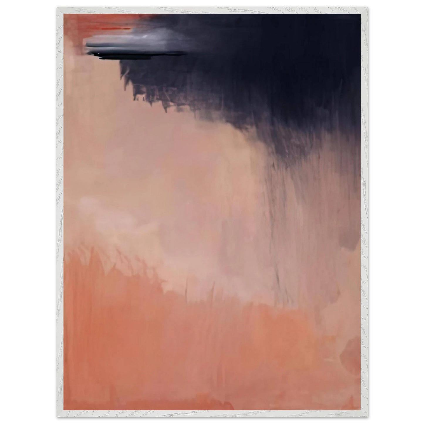 Helen Frankenthaler - Cloud Burst, 2002- Wall Art - 21x29.7 cm / 8x12" - Premium Wooden Framed Poster With Fine Art Paper-canvas - Black frame