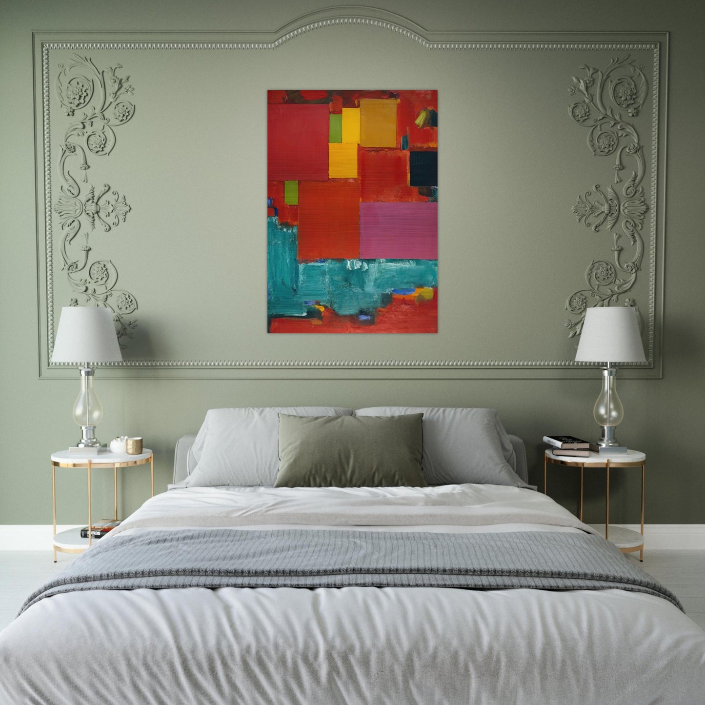 Pompeii - Hans Hofmann Brushed Aluminum Print - 70x100 cm / 28x40 inches | Hans Hofmann Aluminum Print | Hans Hofmann Prints