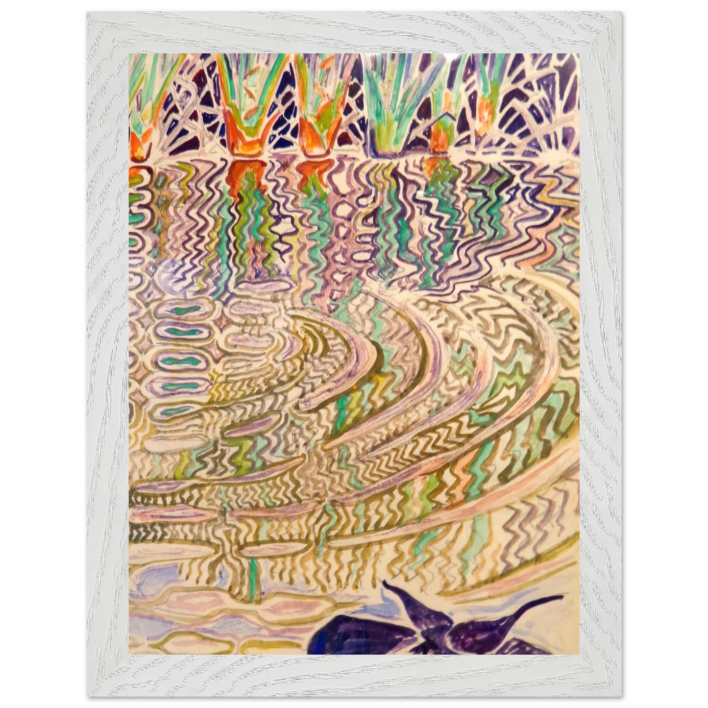 Walter Inglis Anderson - Walter Anderson Wall art - 60x90 cm / 24x36 inches - Premium Wooden Framed Poster With Fine Art Paper-canvas - Wood frame