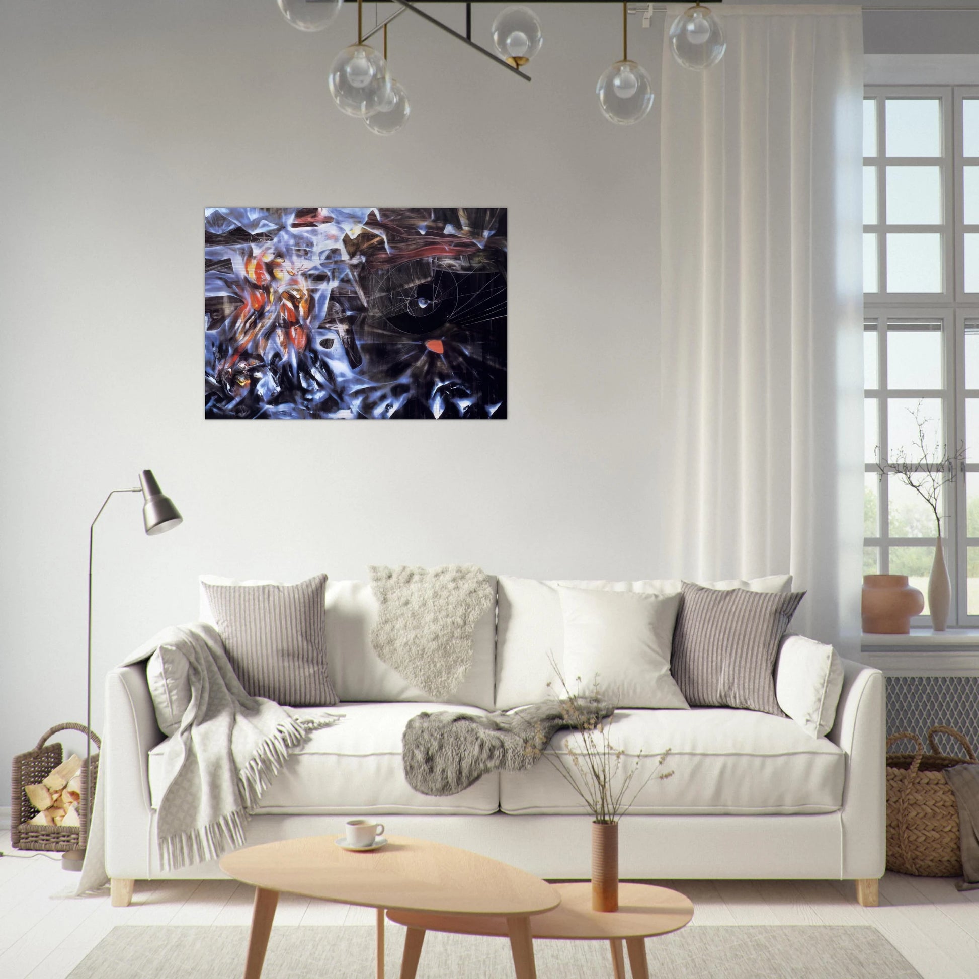 DISASTERS OF MYSTICISM - Roberto Matta Brushed Aluminum Print - 70x100 cm / 28x40 inches | Roberto Matta Aluminum Print | Roberto Matta Prints