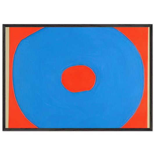 Circle - 1971 - Jiro Yoshihara 70x100 cm / 28x40 inches Framed Art Print – Black Wooden Frame
