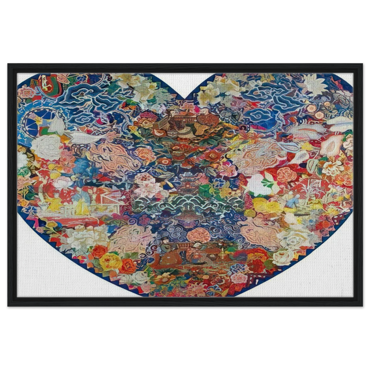 Pagoda - 1982 - Miriam Schapiro Framed Canvas Print