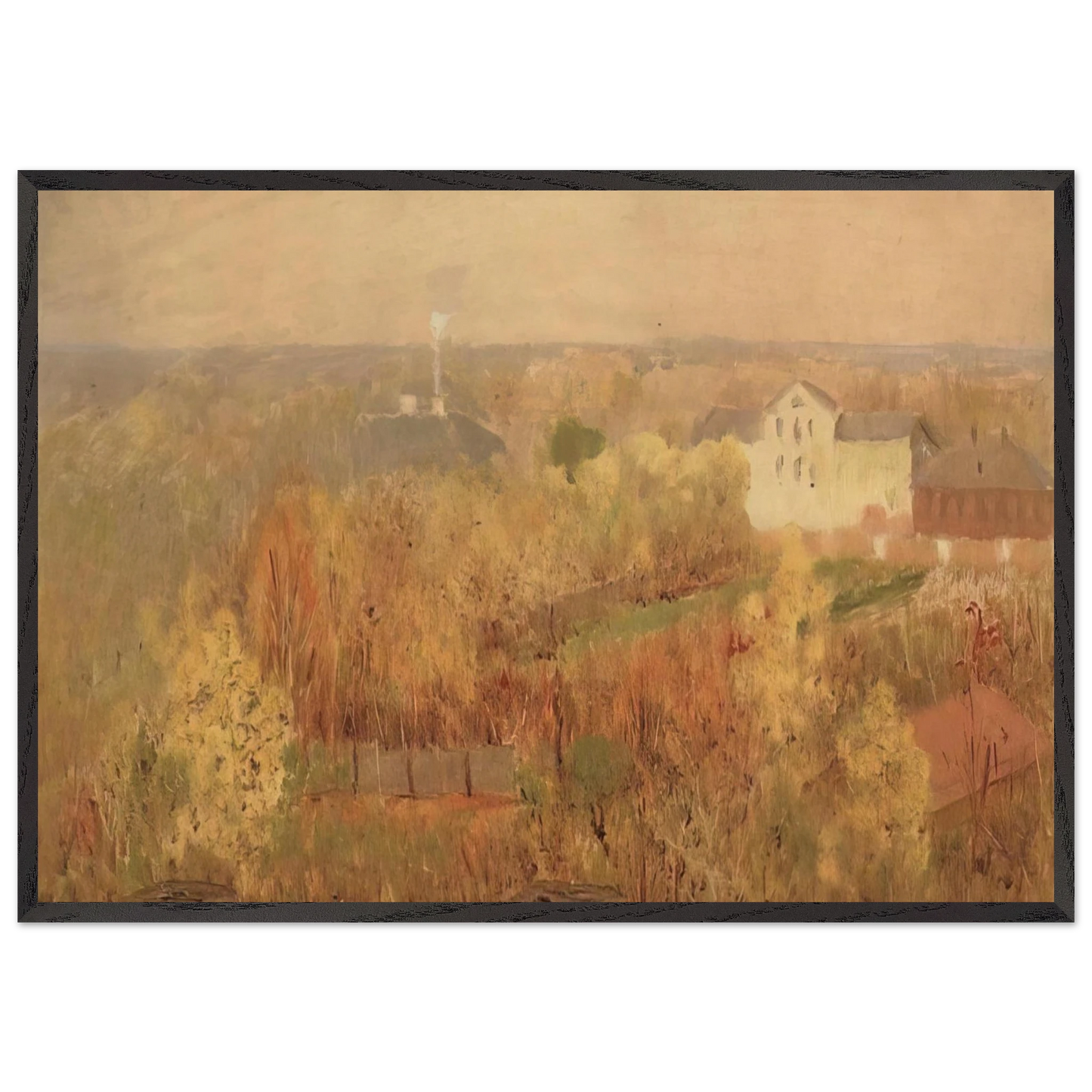 The Crimea The Southern Shore - Arkhyp Kuindzhi 70x100 cm / 28x40 inches Framed Art Print – Black Wooden Frame