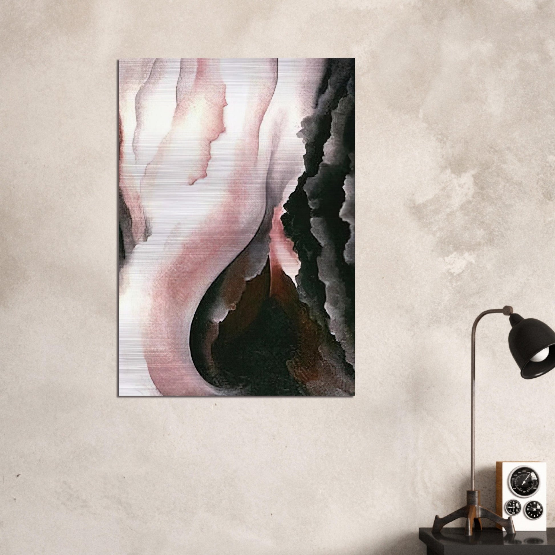 Dark Iris ?2 - Georgia O'Keeffe Brushed Aluminum Print - 70x100 cm / 28x40 inches | Georgia O'Keeffe Aluminum Print | Georgia O'Keeffe Prints
