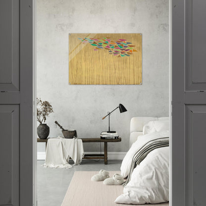Colors on Tan - 1975 - Robert Goodnough Acrylic Print - 70x100 cm / 28x40″ inches