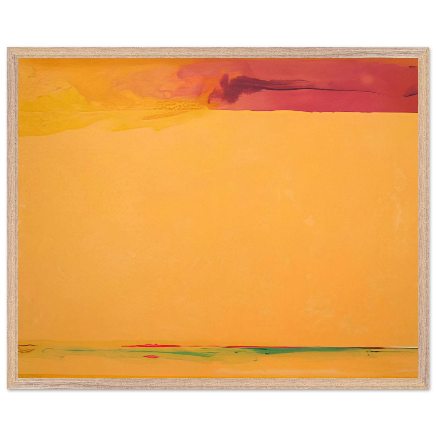 Helen Frankenthaler - Southern Exposure - 2005 Wall art - 30x40 cm / 12x16 inches - Premium Wooden Framed Poster With Fine Art Paper-canvas - Wood frame