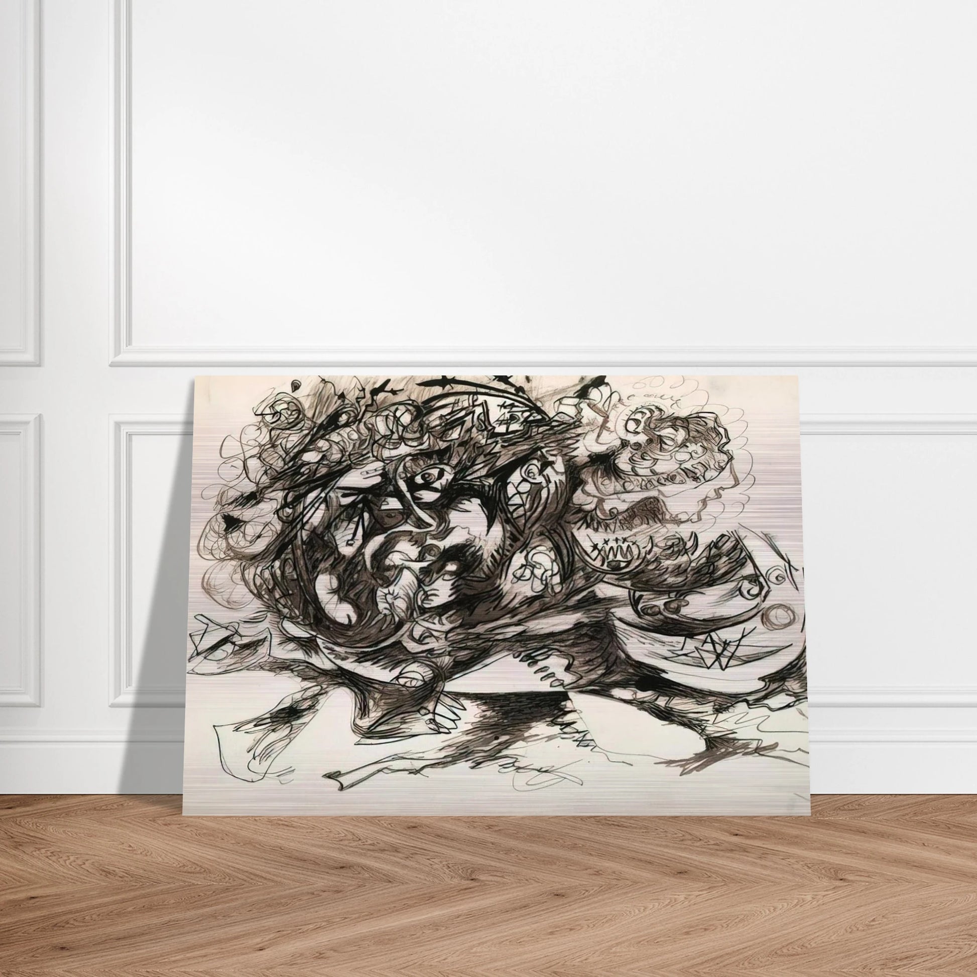 UNTITLED O CONNOR THAW 771 - Jackson Pollock Brushed Aluminum Print - 70x100 cm / 28x40 inches | Jackson Pollock Aluminum Print | Jackson Pollock Prints