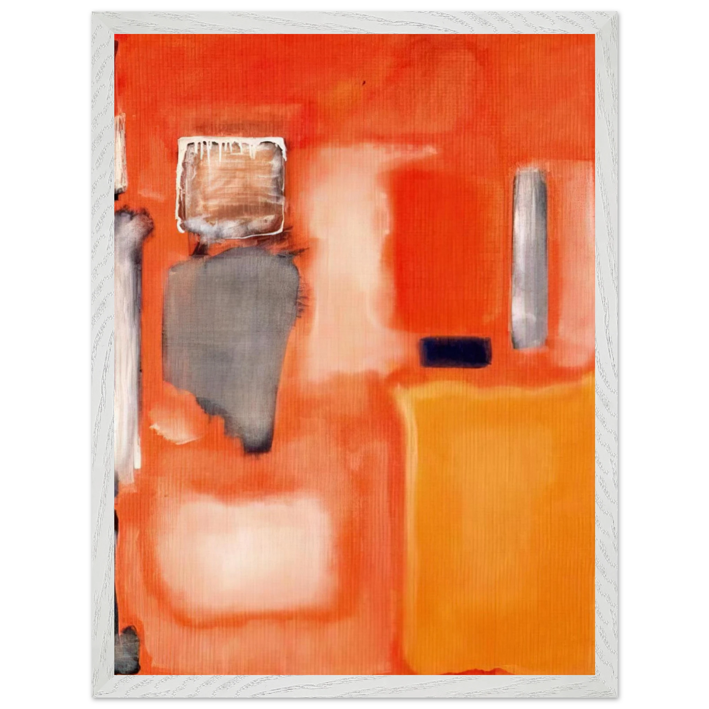 Mark Rothko - No. 19 - 1949 Wall Art - 21x29.7 cm / 8x12" - Premium Wooden Framed Poster With Fine Art Paper-canvas - Wood frame