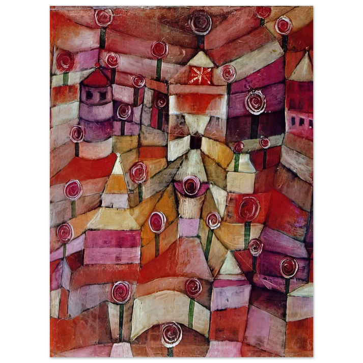 Paul Klee - ROSE GARDEN 1920  75x100 cm / 30x40inches Fine Art Poster