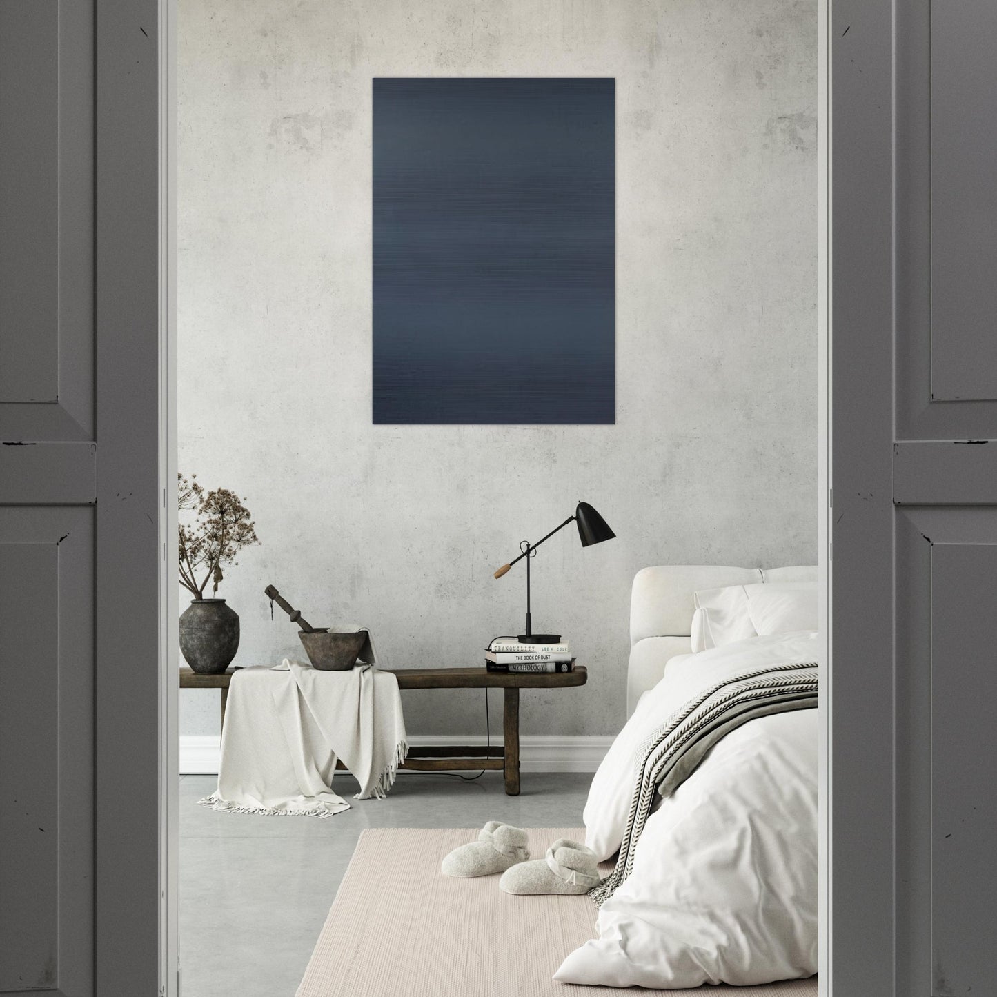 GREY - Gerhard Richter Brushed Aluminum Print - 70x100 cm / 28x40 inches | Gerhard Richter Aluminum Print | Gerhard Richter Prints