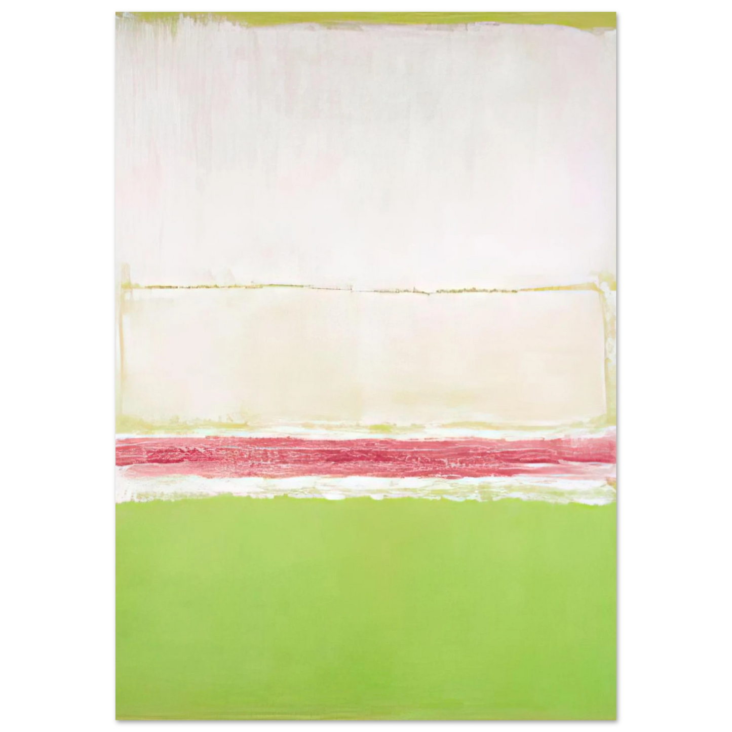 Mark Rothko - No. 2 No. 7 and No. 2 - 1951 Wall Art - 21x29.7 cm / 8x12" - Premium Wooden Framed Poster With Fine Art Paper - Wood frame