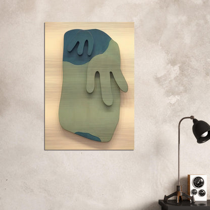 Tete Paysage - Jean Arp Brushed Aluminum Print - 70x100 cm / 28x40 inches | Jean Arp Aluminum Print | Jean Arp Prints