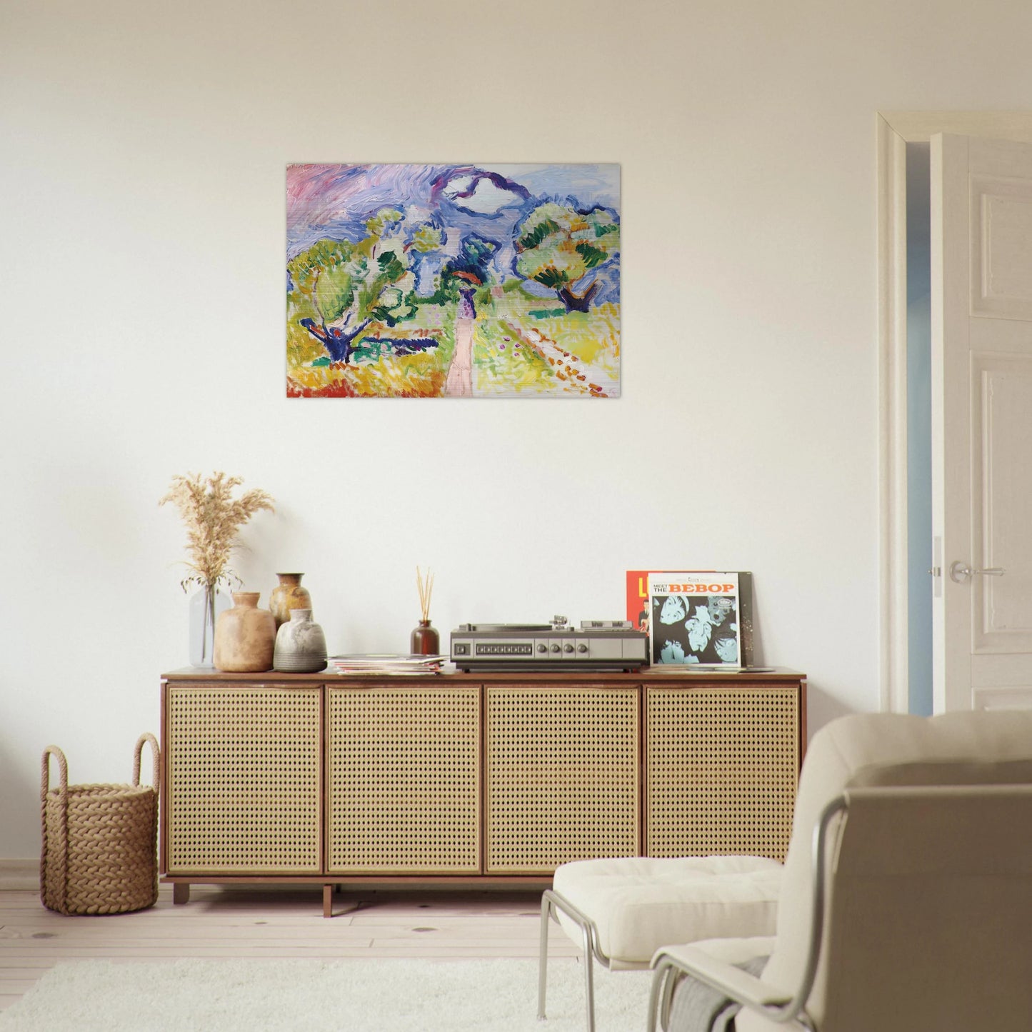 PROMENADE DES OLIVIERS 1905 - Henri Matisse Brushed Aluminum Print - 70x100 cm / 28x40 inches | Henri Matisse Aluminum Print | Henri Matisse Prints