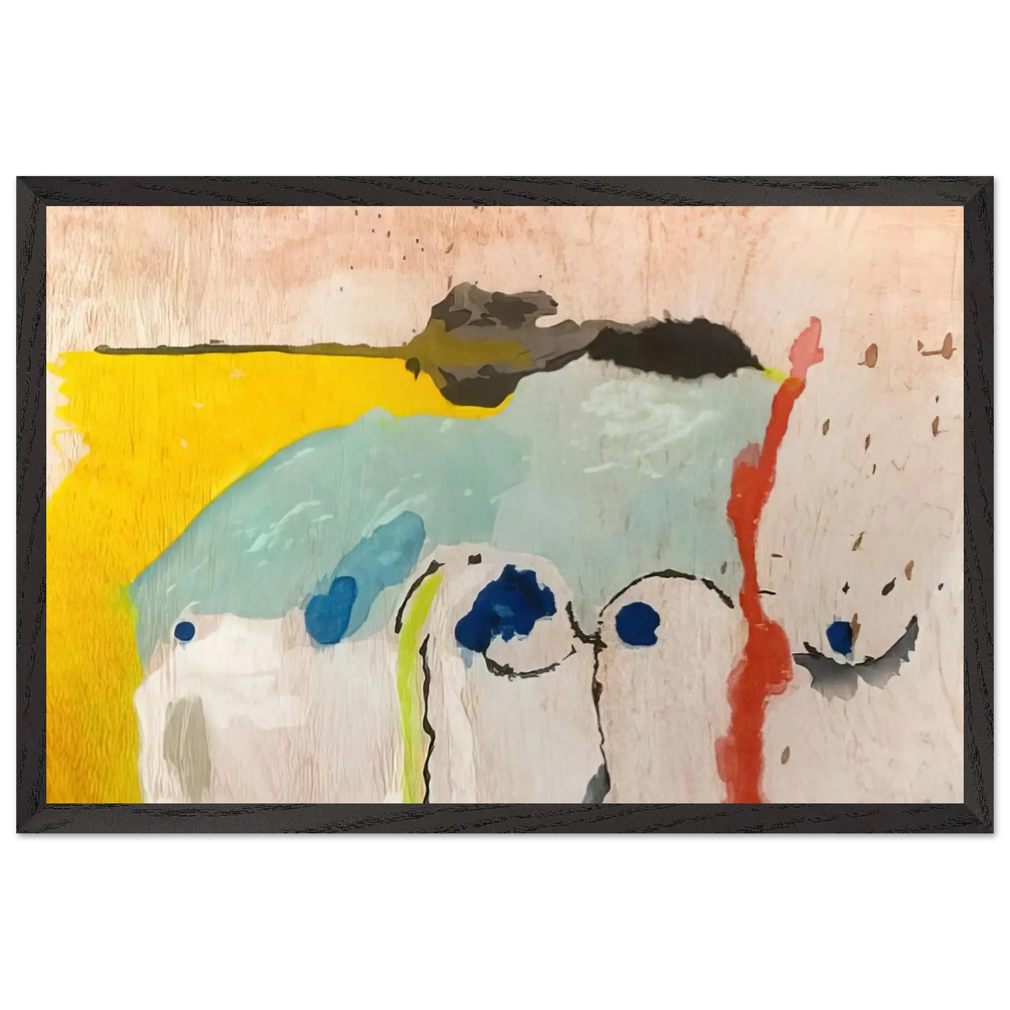 Helen Frankenthaler - Tales of Genji I - 1998 Wall art - 30x40 cm / 12x16 Inches - Fine Art Poster - -