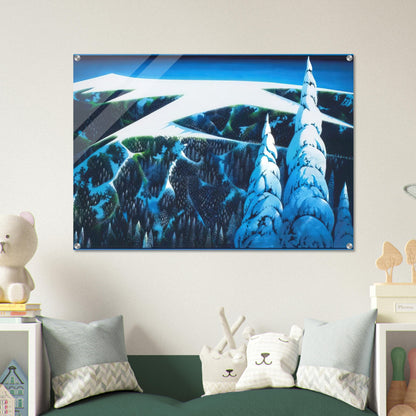 Sangre De Cristo Range - Eyvind Earle Acrylic Print - 70x100 cm / 28x40″ inches