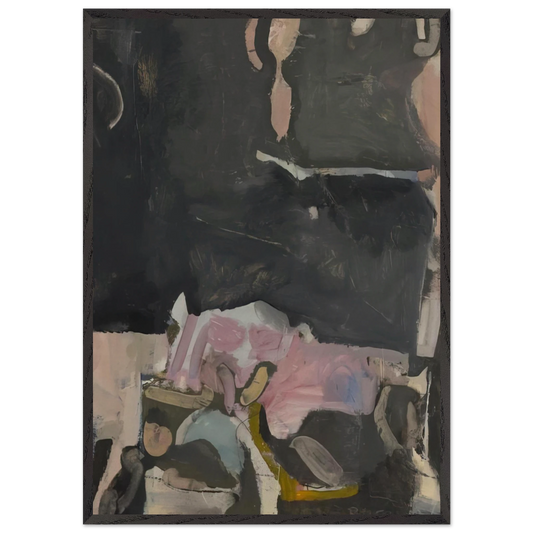 Berkeley 7 - Richard Diebenkorn 70x100 cm / 28x40 inches Framed Art Print – Black Wooden Frame