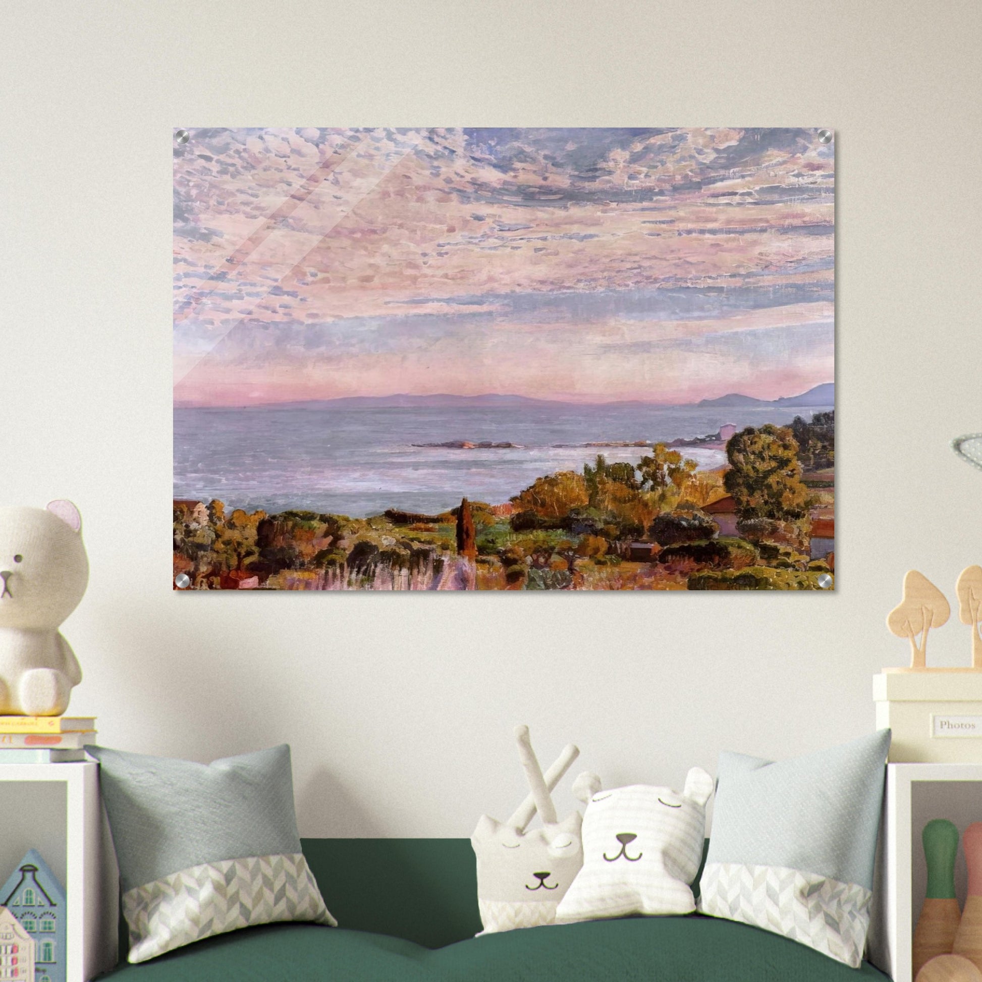THE BAY OF ST CLAIR 1923 - Theo van Rysselberghe Acrylic Print - 70x100 cm / 28x40″ inches