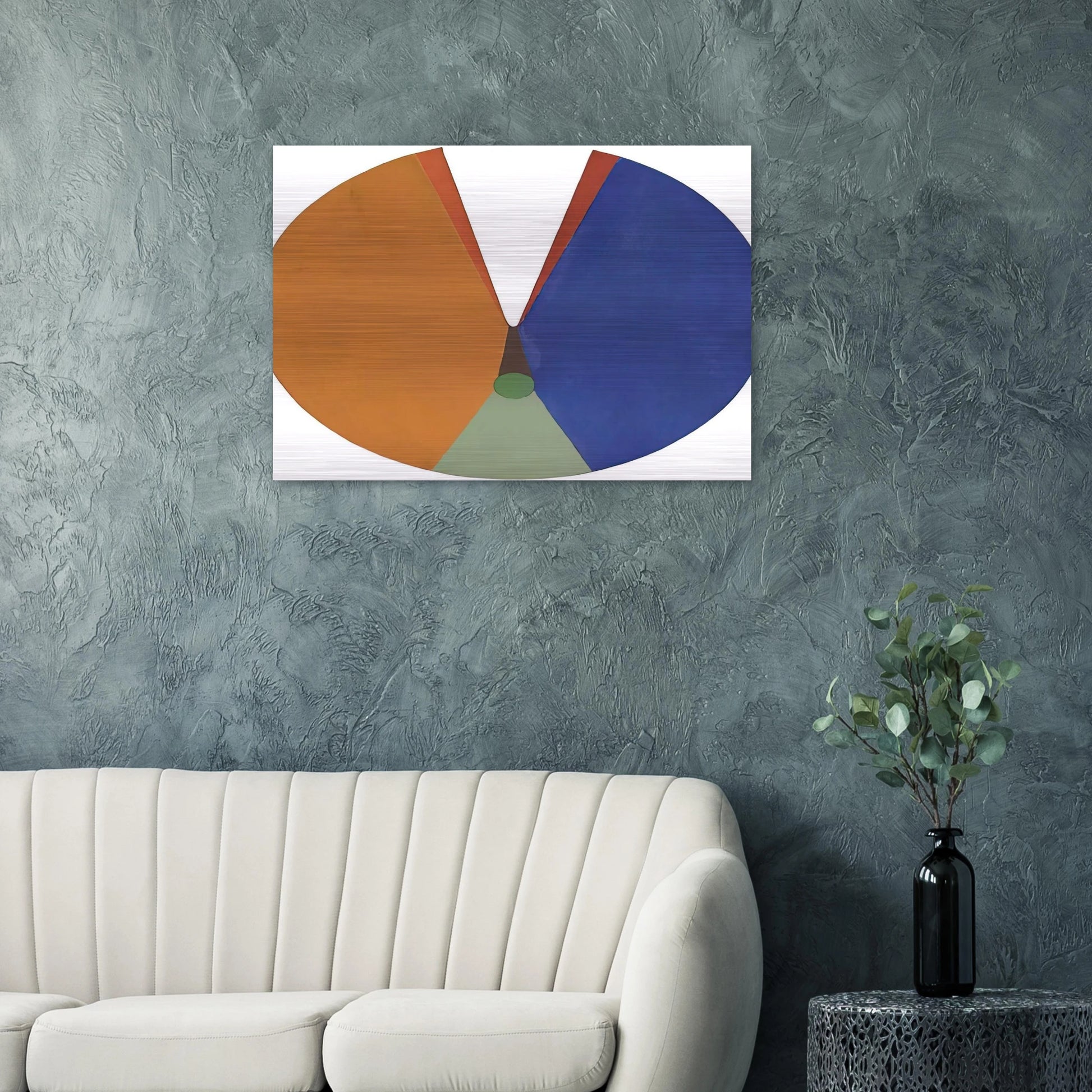 Pintura Madí - 1948 - Gyula Kosice Brushed Aluminum Print - 70x100 cm / 28x40 inches | Gyula Kosice Aluminum Print | Gyula Kosice Prints