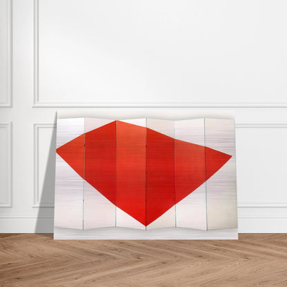 Correspondence Red-White, side B - 1966 - Leon Polk Smith Brushed Aluminum Print - 70x100 cm / 28x40 inches | Leon Polk Smith Aluminum Print | Leon Polk Smith Prints