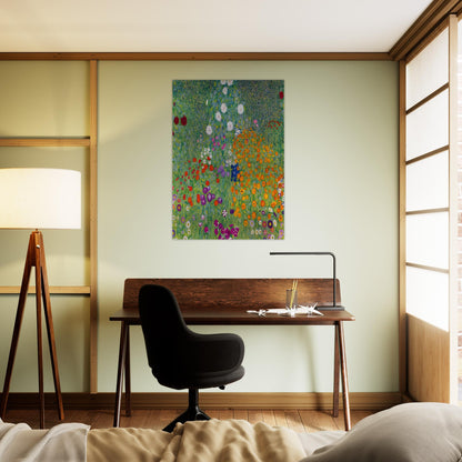 BLUMENGARTEN 1907 - Gustav Klimt Brushed Aluminum Print - 70x100 cm / 28x40 inches | Gustav Klimt Aluminum Print | Gustav Klimt Prints