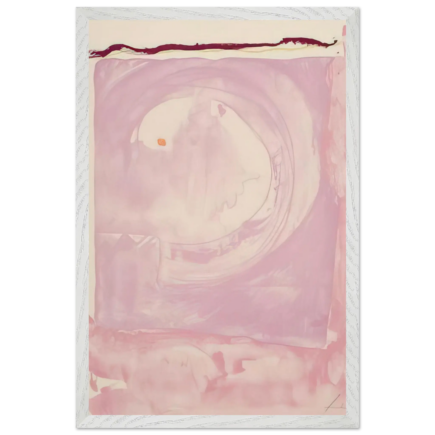 Helen Frankenthaler - Reflections IX - 1995 Wall art - A1 (59.4 x 84.1  cm) - Premium Wooden Framed Poster With Fine Art Paper - Black frame