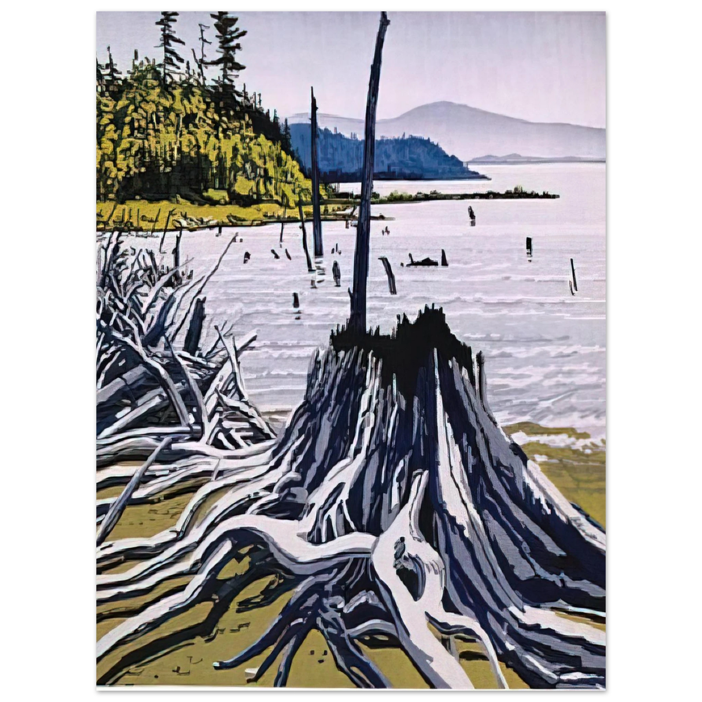 Neil Welliver - Flotsam-Allagash - 1995  75x100 cm / 30x40inches Fine Art Poster