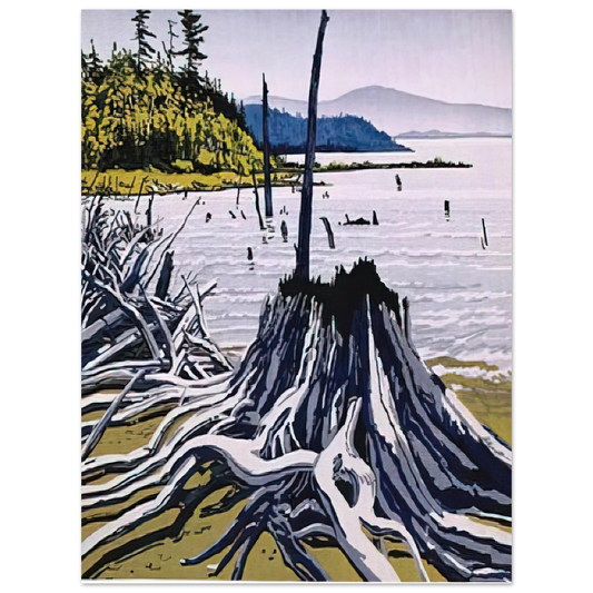 Neil Welliver - Flotsam-Allagash - 1995  75x100 cm / 30x40inches Fine Art Poster