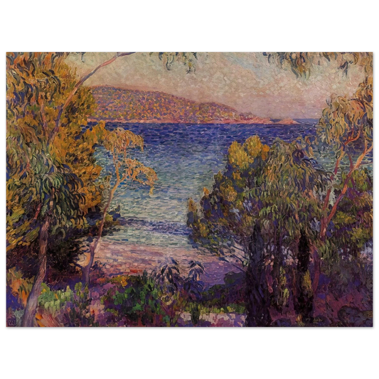 Theo van Rysselberghe - PINES AND EUCALYPTUS AT CAVELIERI 1905  75x100 cm / 30x40inches Fine Art Poster