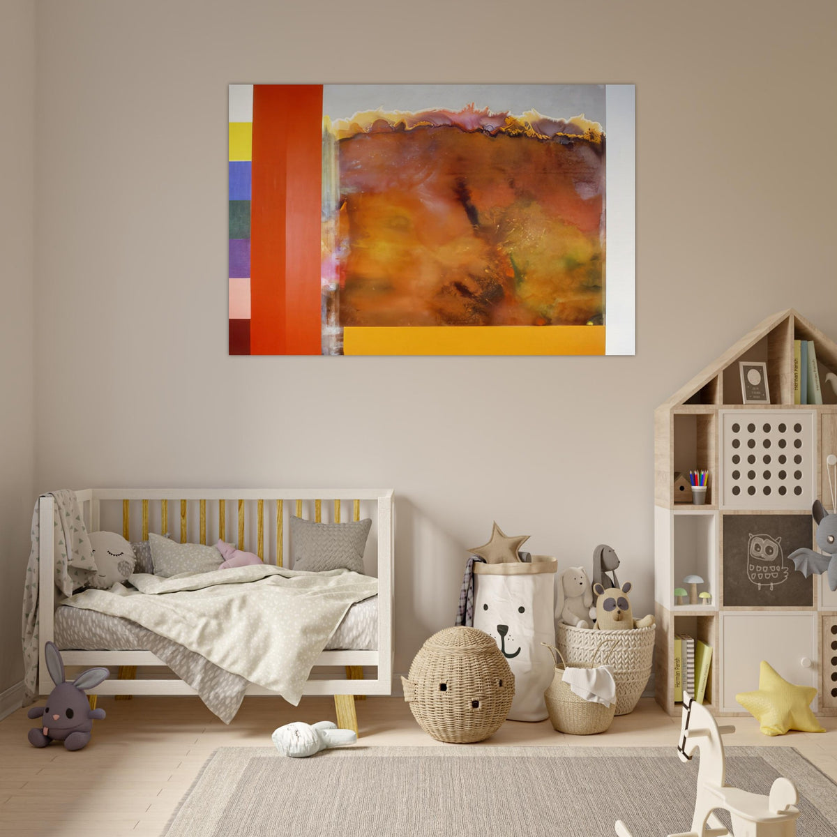 For The Ages - 1985 - Ronnie Landfield Art Prints - 100x150 cm / 40x60″ inches | Ronnie Landfield Poster | Ronnie Landfield Prints