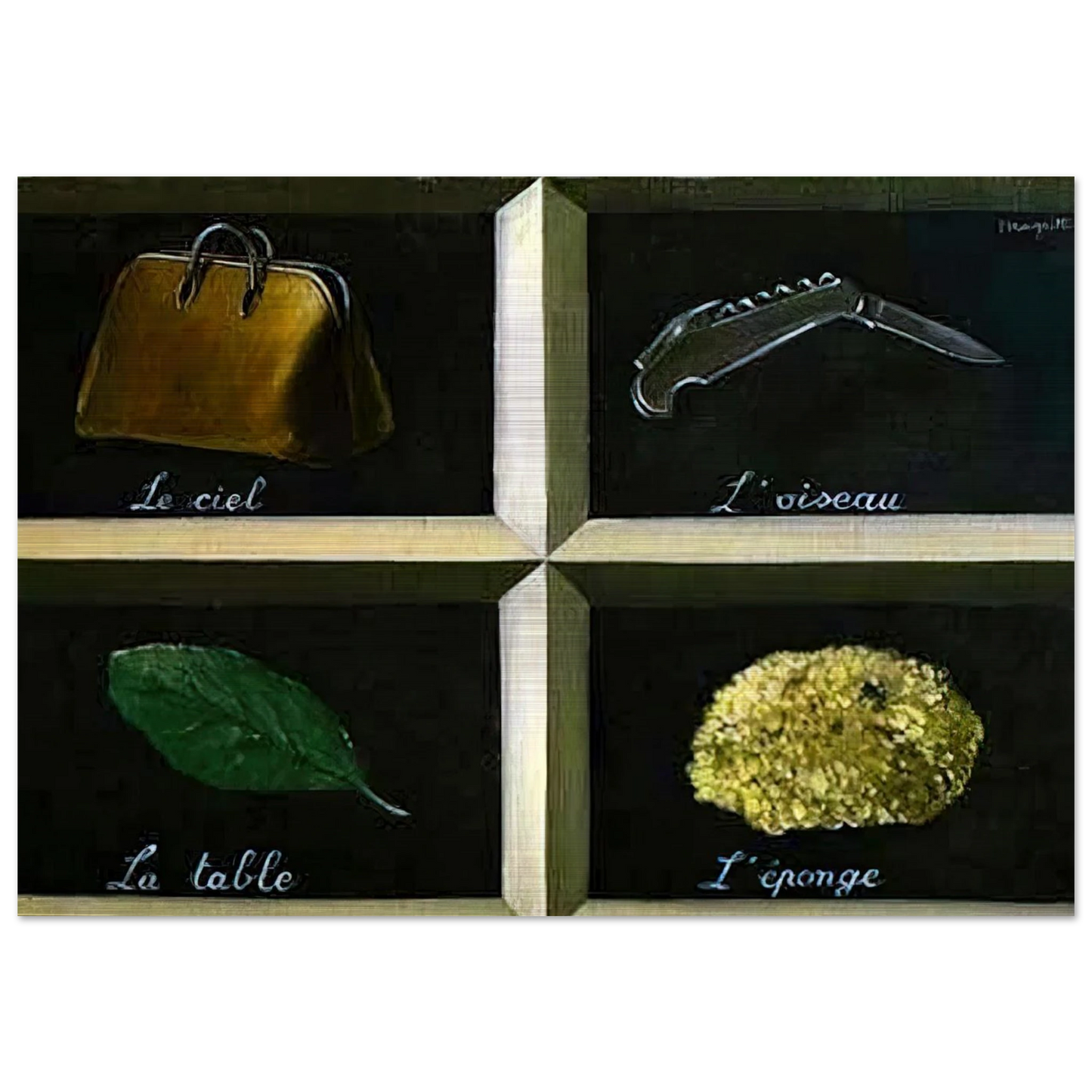 THE INTERPRETATION OF DREAMS 1927 - Rene Magritte Brushed Aluminum Print - 70x100 cm / 28x40 inches | Rene Magritte Aluminum Print | Rene Magritte Prints