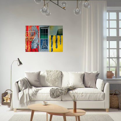 Industrial Cottage - James Rosenquist Brushed Aluminum Print - 70x100 cm / 28x40 inches | James Rosenquist Aluminum Print | James Rosenquist Prints