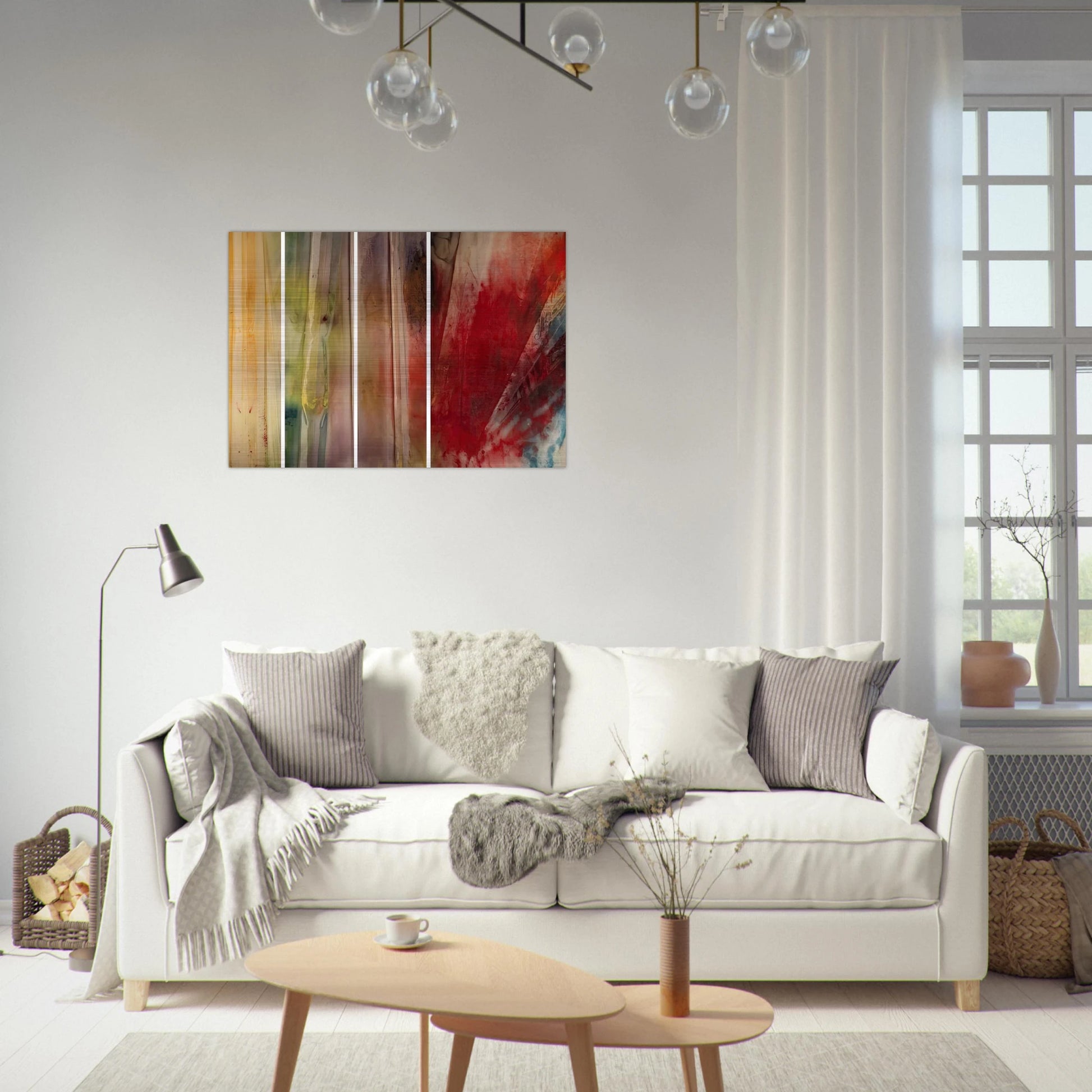 A Warmth, A Lightness, A Glow and Then - Sam Gilliam Brushed Aluminum Print - 70x100 cm / 28x40 inches | Sam Gilliam Aluminum Print | Sam Gilliam Prints