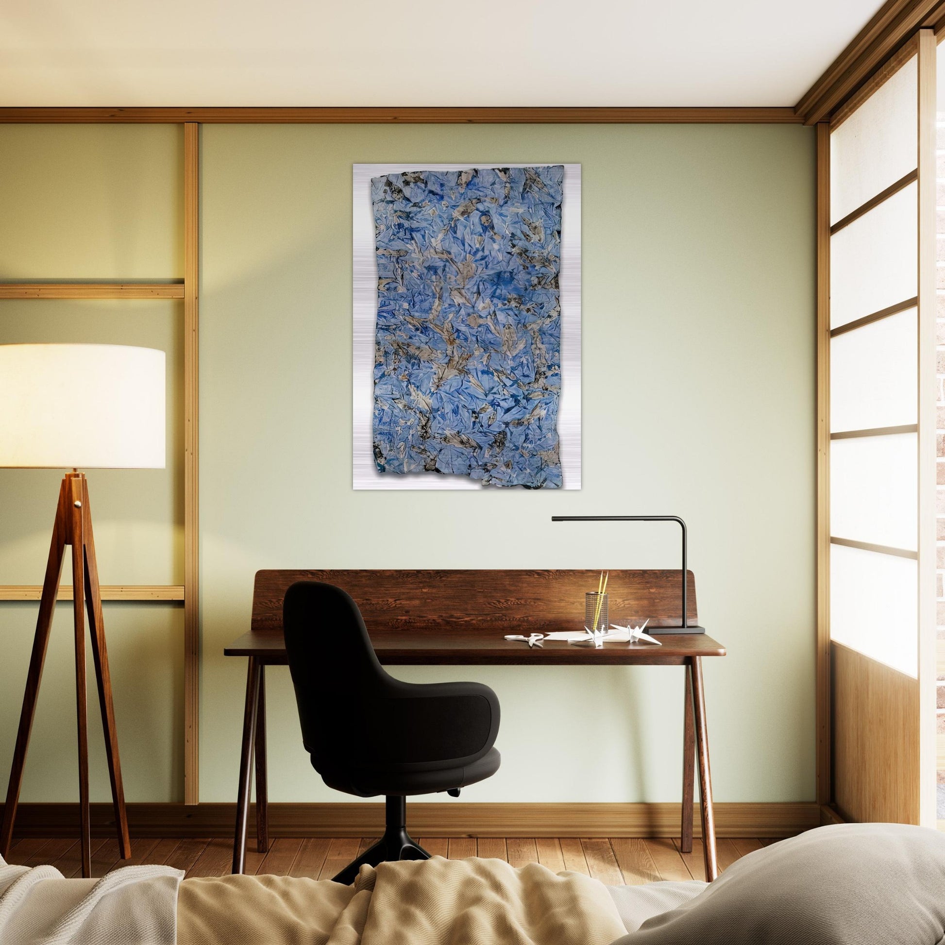 Untitled - 1982 - Simon Hantai Brushed Aluminum Print - 70x100 cm / 28x40 inches | Simon Hantai Aluminum Print | Simon Hantai Prints