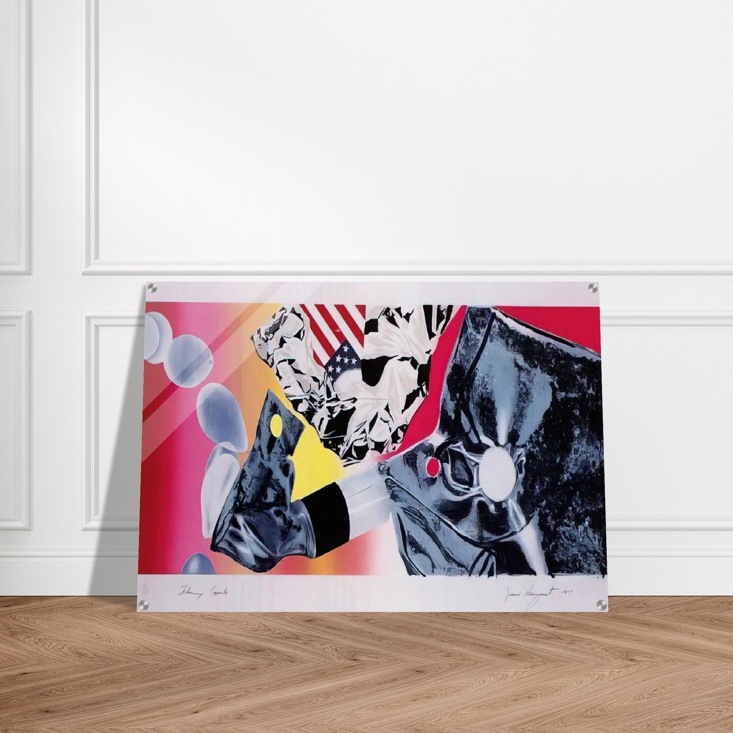 Flamingo Capsule - James Rosenquist Acrylic Print - 70x100 cm / 28x40″ inches
