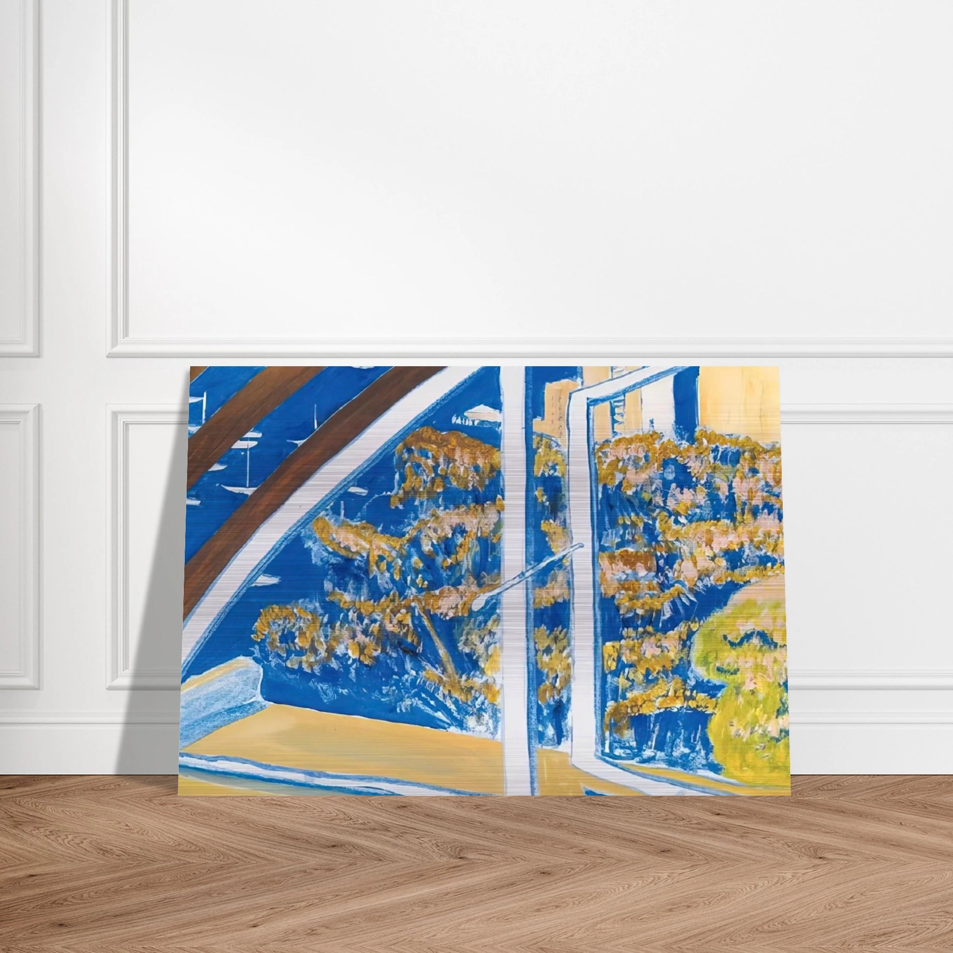 The Window, Lavender Bay - 1980 - Brett Whiteley Brushed Aluminum Print - 70x100 cm / 28x40 inches | Brett Whiteley Aluminum Print | Brett Whiteley Prints