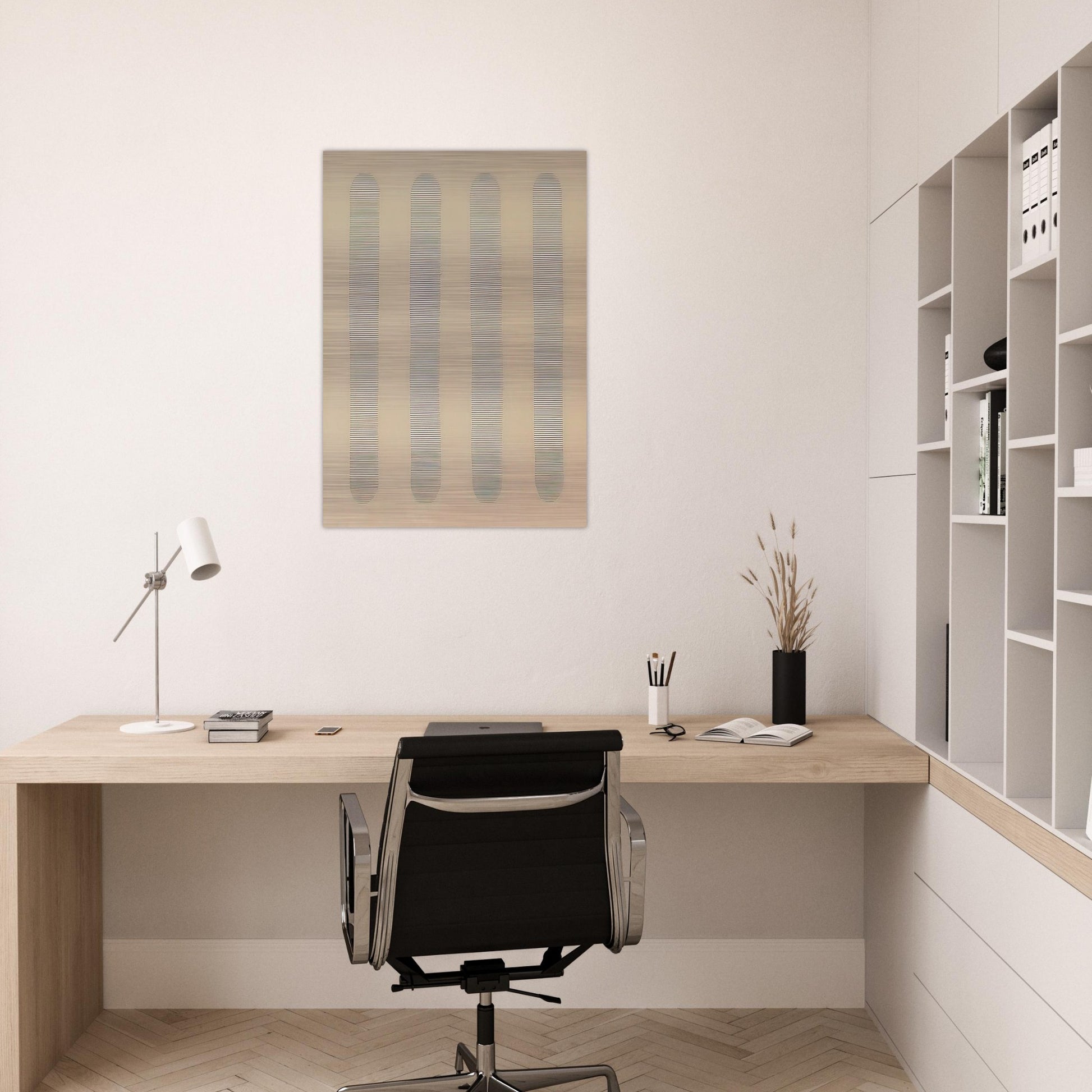 Columns - Agnes Martin Brushed Aluminum Print - 70x100 cm / 28x40 inches | Agnes Martin Aluminum Print | Agnes Martin Prints
